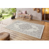 AKCE: 120x170 cm Kusový koberec Beach 103855 Cream/Grey/Anthracite – na ven i na doma