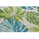 Kusový koberec Flair 105617 Tropical Leaves Turqouise Green – na ven i na doma