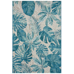 Kusový koberec Flair 105618 Tropical Leaves Turqouise – na ven i na doma