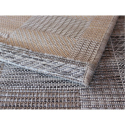 AKCE: 80x150 cm Kusový koberec Terazza 21107-740 Ivory Silver/Taupe – na ven i na doma