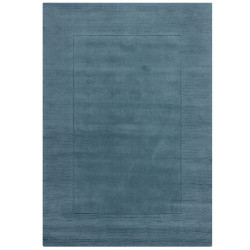 Kusový ručně tkaný koberec Tuscany Textured Wool Border Blue