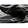 AKCE: 120x120 (průměr) kruh cm Kusový koberec Gloss 400B 86 3D geometric black/gold kruh