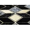 AKCE: 120x120 (průměr) kruh cm Kusový koberec Gloss 400B 86 3D geometric black/gold kruh