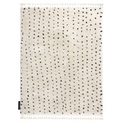 AKCE: 140x190 cm Kusový koberec Berber Syla B752 dots cream