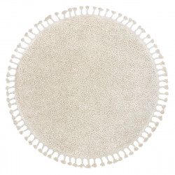 AKCE: 160x160 (průměr) kruh cm Kusový koberec Berber 9000 cream kruh