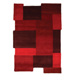 DOPRODEJ: 90x150 cm Kusový koberec Abstract Collage Red