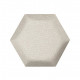 Čalouněný akustický panel nástěnný Luna 33 cream hexagon