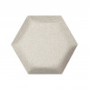 Čalouněný akustický panel nástěnný Luna 33 cream hexagon