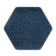 Čalouněný akustický panel nástěnný Luna 30 denim hexagon