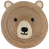 Dětský koberec Jute Kids Bear Natural