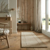 Ručně tkaný běhoun Tuscany Textured Wool Border Natural