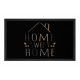 Protiskluzová rohožka Home sweet home 103797 Black Creme - na ven i na doma