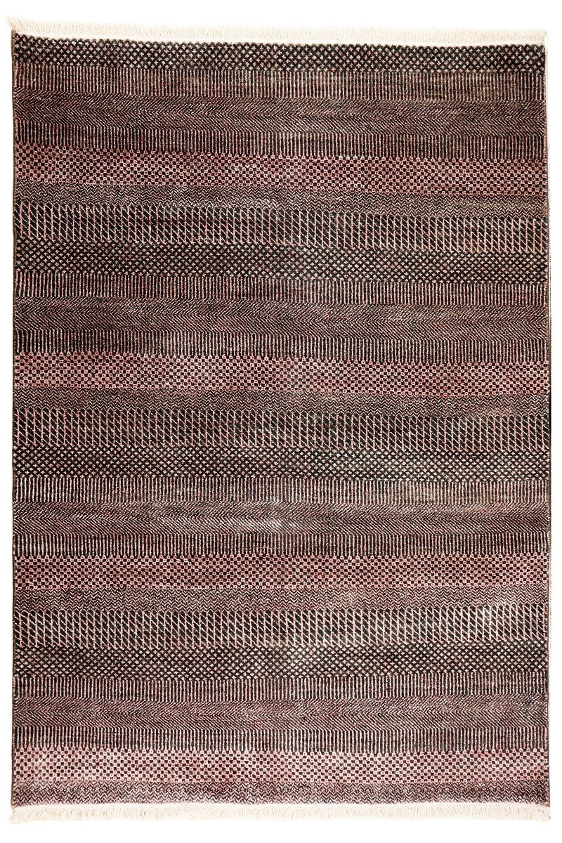 Diamond Carpets koberce Ručně vázaný kusový koberec Diamond DC-MCN Black/rust - 365x550 cm