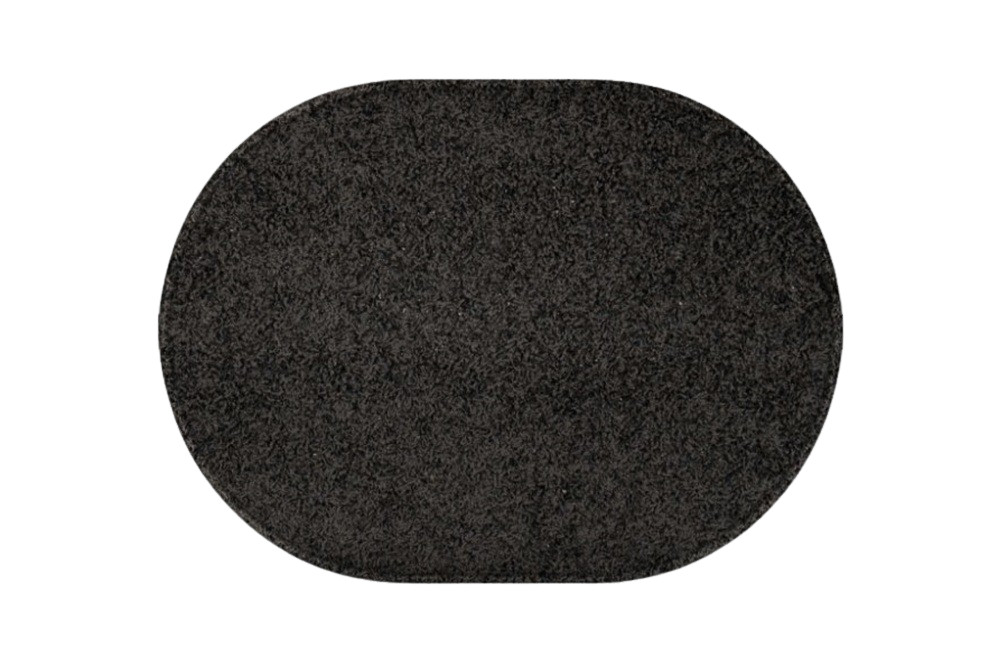 Vopi koberce Kusový koberec Eton černý ovál - 57x120 cm