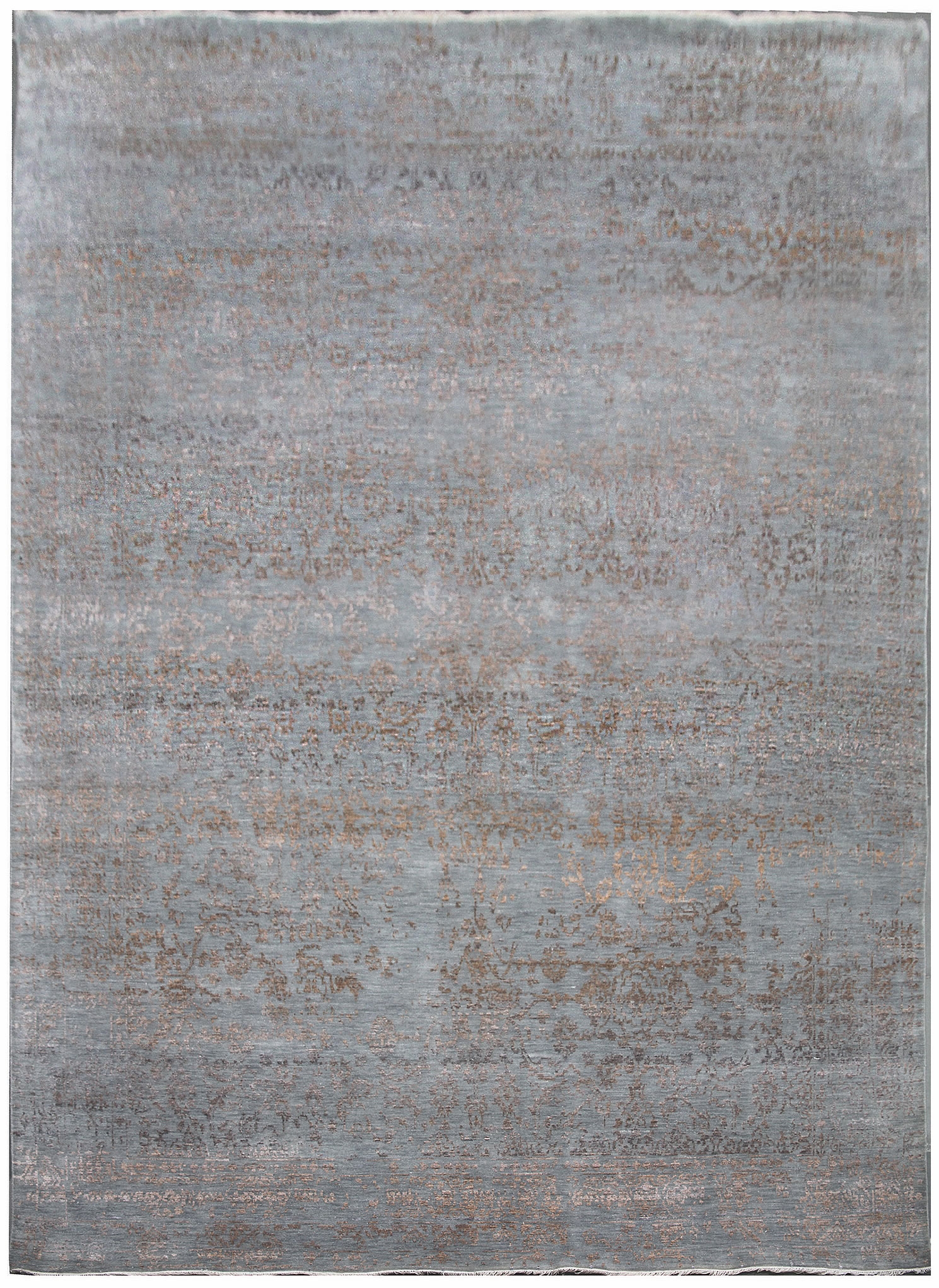 Diamond Carpets koberce Ručně vázaný kusový koberec Diamond DC-JK 1 Silver/mouse - 140x200 cm
